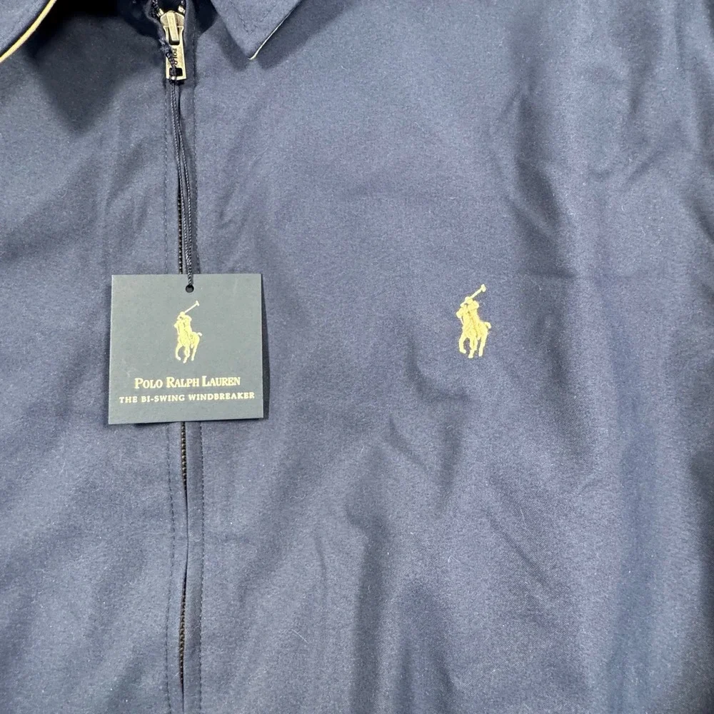 Polo Ralph Lauren Mens Bi-Swing Windbreaker Jacket Navy Blue 2XB Big & Tall NWT